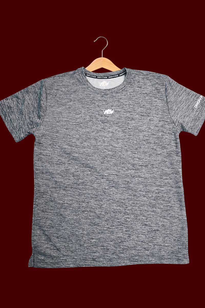 TEXTURED LOUNGE TEE-GREY