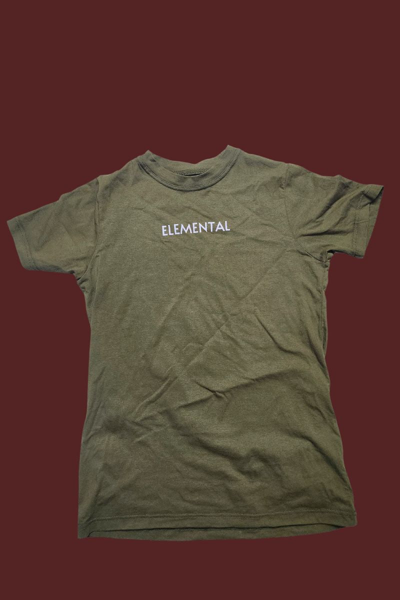 ELEMENTAL SMART FIT COTTON TEE- ARMY GREEN