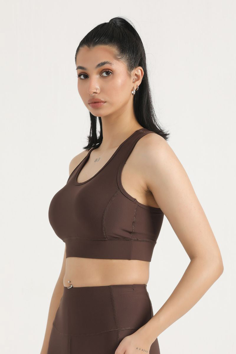 PRO PADDED SPORTS BRA- OLIVE GREEN