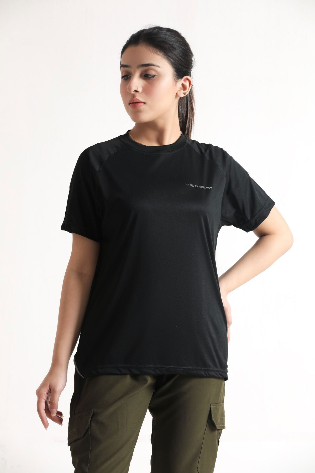AMPLIFY DRI FIT SUPER BLACK TEE - The Orion Fit