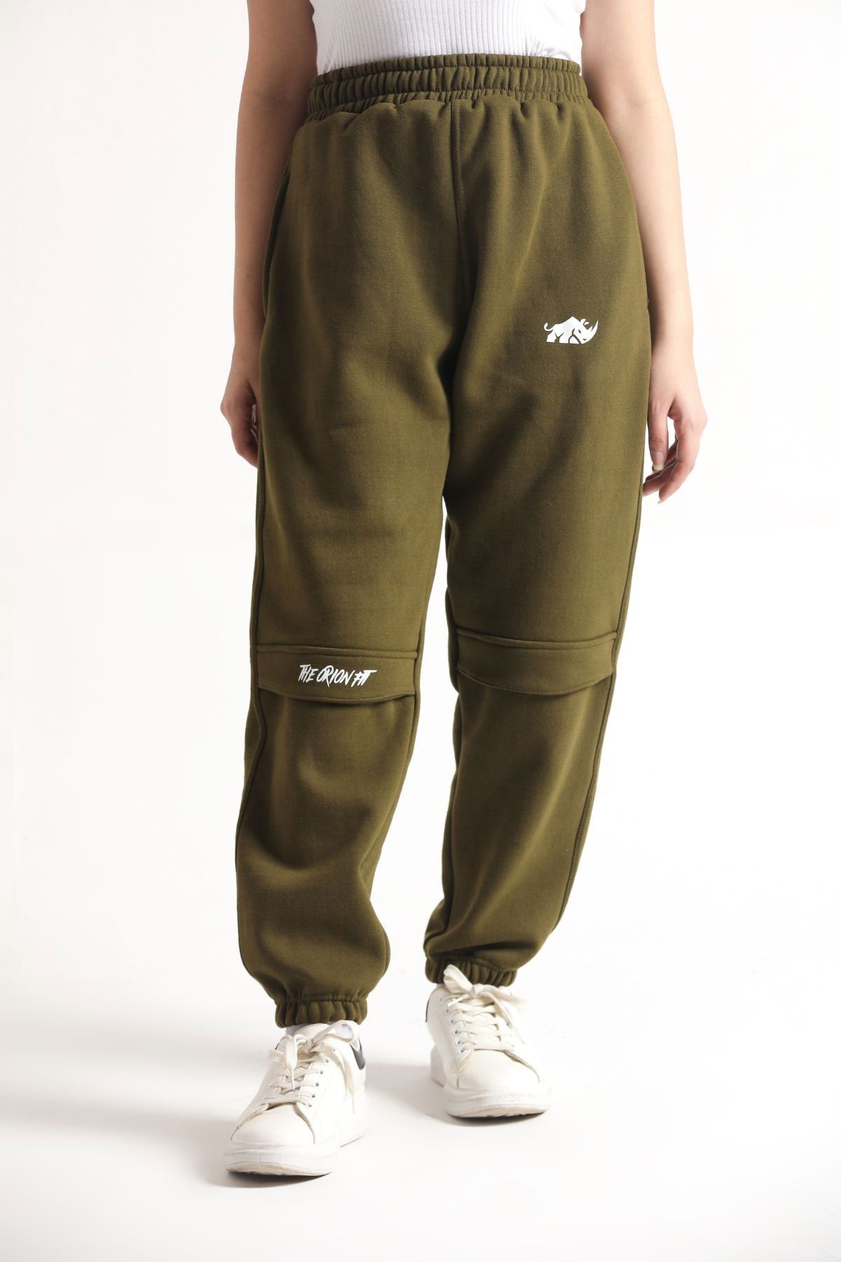 SCULPT ULTRA COMFORT CARGO TROUSERS- OLIVE GREEN - The Orion Fit