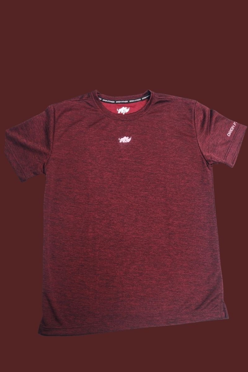 TEXTURED LOUNGE TEE-RED