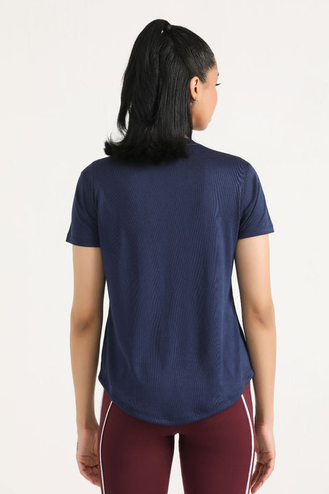 PRIME MESH TEE-NAVY BLUE