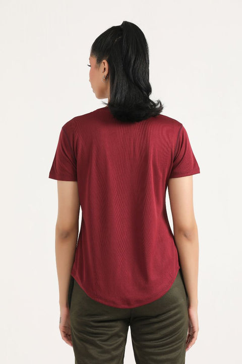 PRIME MESH TEE-NAVY BLUE-MAROON