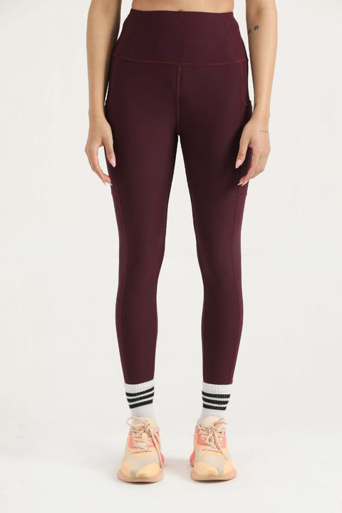 PRO ZERO LEGGINGS- BURGUNDY