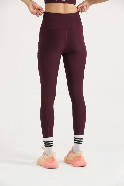 PRO ZERO LEGGINGS- BURGUNDY