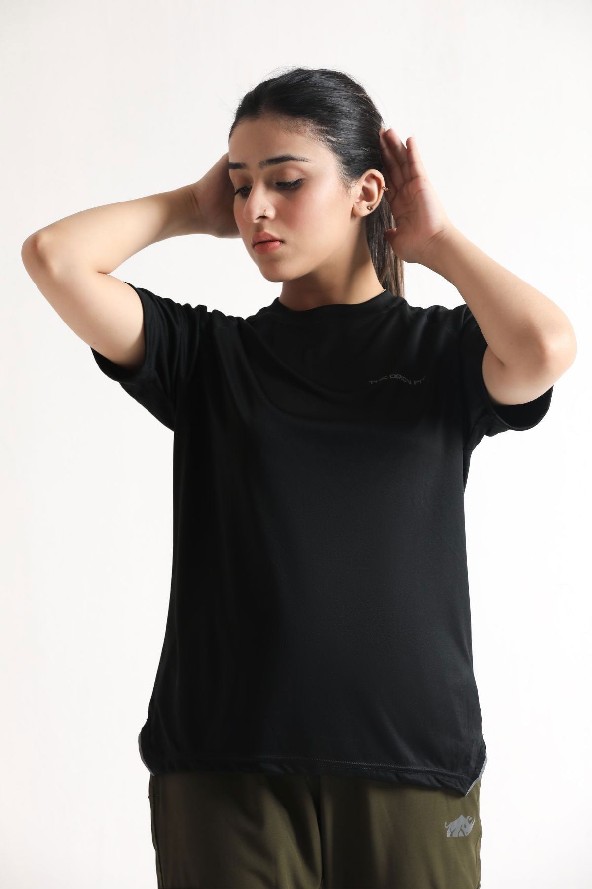 AMPLIFY DRI FIT SUPER BLACK TEE - The Orion Fit
