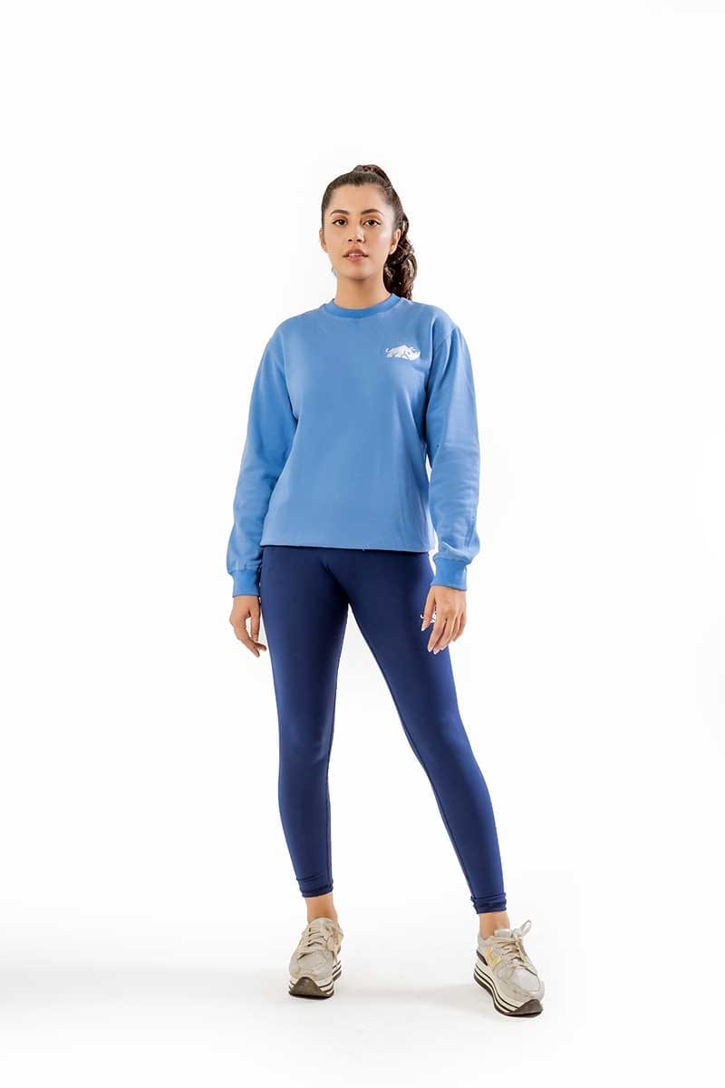 INFINITY FIT COMFORT SWEATSHIRT (BLUE) - The Orion Fit