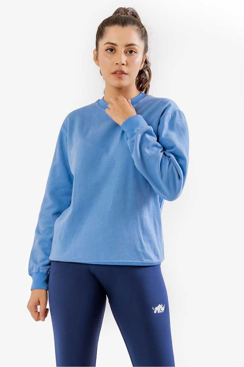 INFINITY FIT COMFORT SWEATSHIRT (BLUE) - The Orion Fit