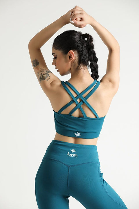 LUNA ACTIVE FLEX CROSS SET - TEAL - The Orion Fit