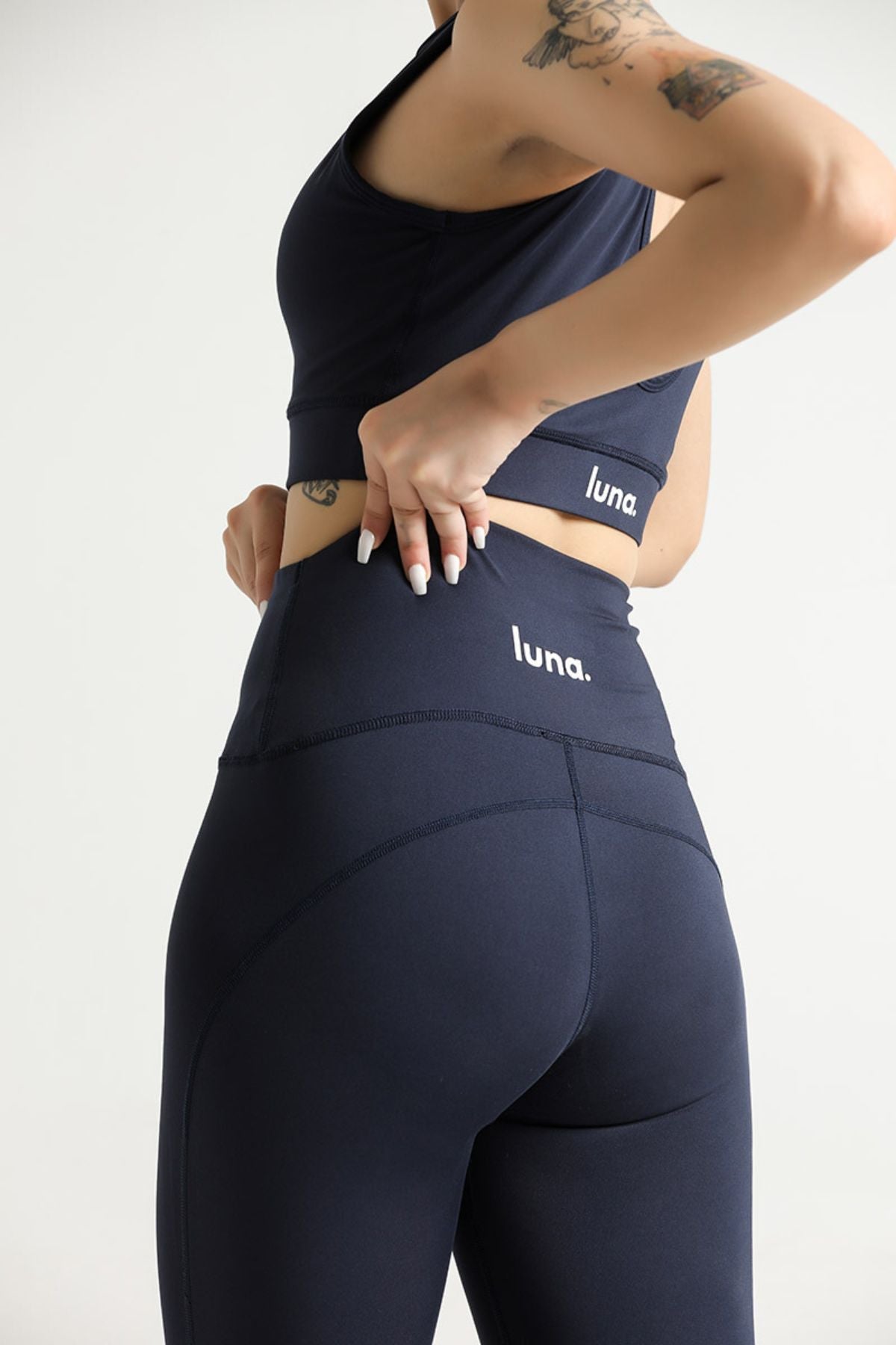 LUNA HURRICANE CONTRAST HIGH WAISTED LEGGINGS - The Orion Fit