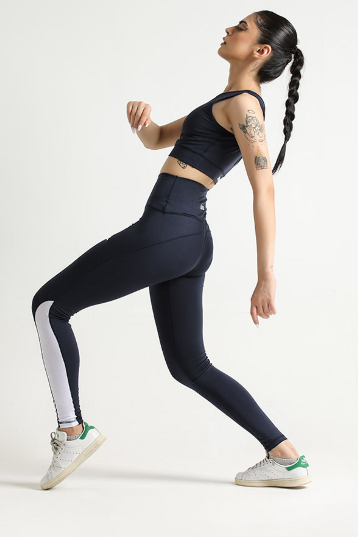 LUNA HURRICANE CONTRAST HIGH WAISTED LEGGINGS - The Orion Fit