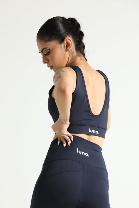 LUNA HURRICANE LOW BACK CROP TOP - The Orion Fit