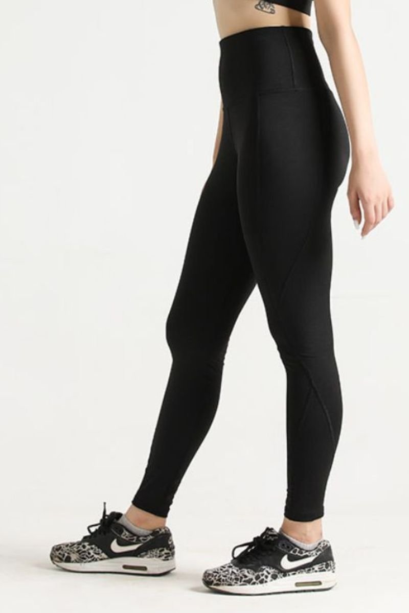 LUNA ULTRA FLEX HIGH WAISTED LUXE LEGGING (BLACK) - The Orion Fit
