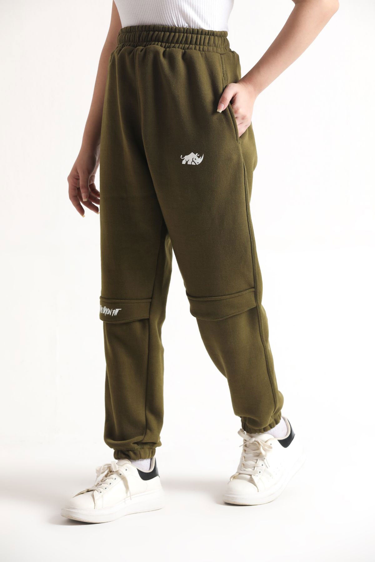 SCULPT ULTRA COMFORT CARGO TROUSERS- OLIVE GREEN - The Orion Fit