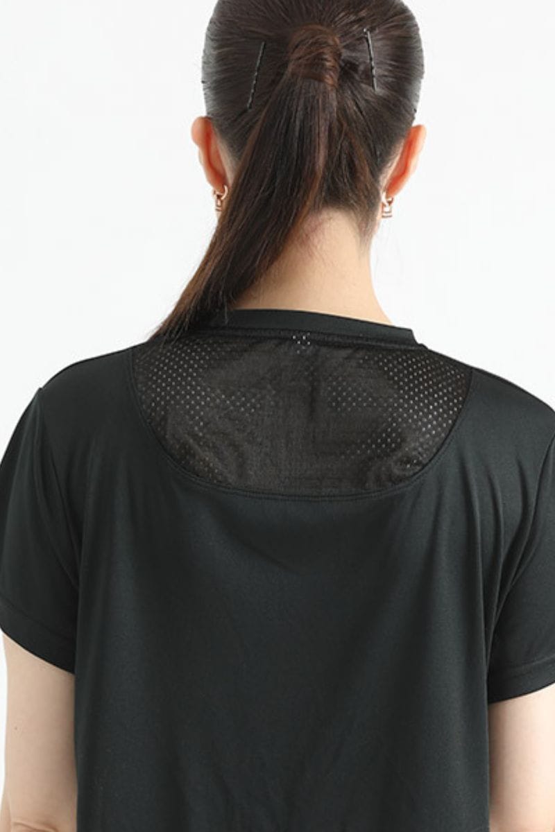 SHADOW BLACK MESH SHIRT - The Orion Fit